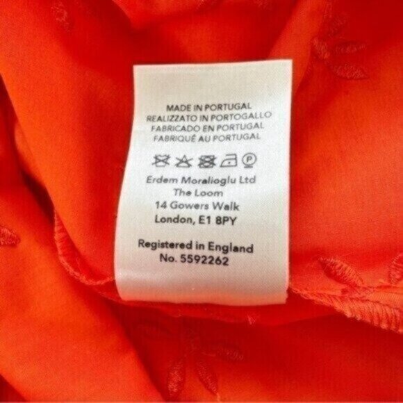 NWT Erdem Zelda Broderie Anglaise Clementine Poplin Midi Dress US Size 2 - Picture 16 of 16